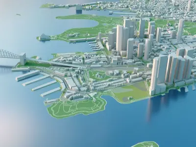 Sydney city 3D map 3D model