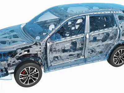  Hybrid Electric SUV frame Chassis X-Ray 