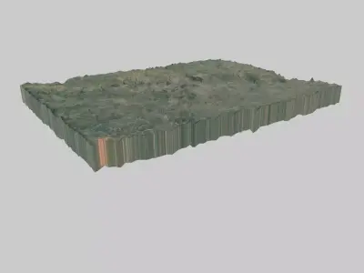 Agra City Low-poly 3D model