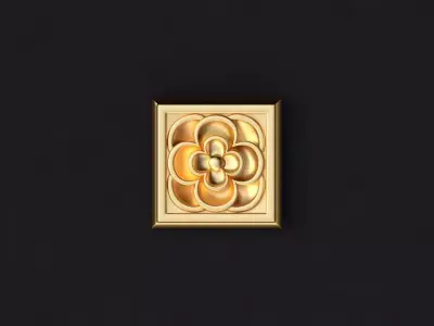 rosette flower 3D model 19