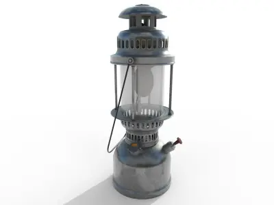 Ancient lamp Low-poly 3D model