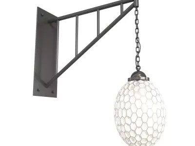 Custom made wall light 3D model