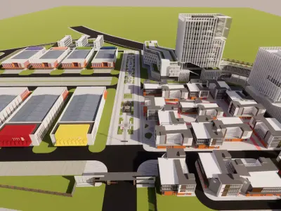 Industrial Scene -A30 3D model