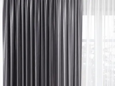Curtain 3D model 14