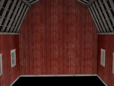 Barn 01 Low-poly 3D model