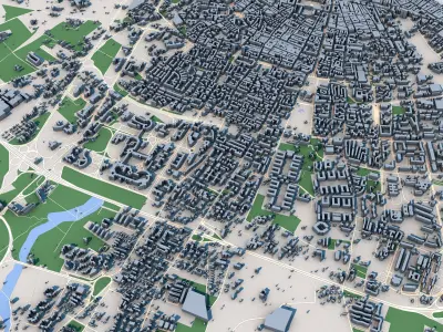 Bari City Italy 3D model