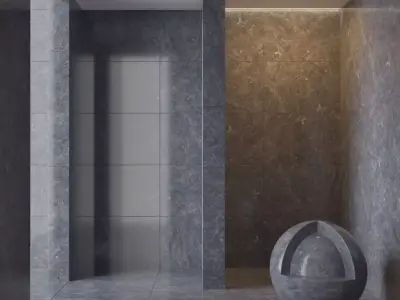 Marble wall 78 3D model