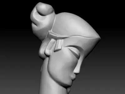 Art statue 3D model purchase