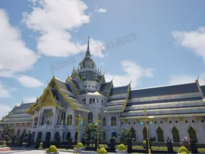 Ubosot of Wat Sothon Wararam Worawihan temple thai 3D model