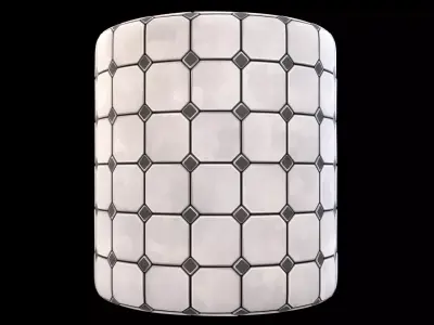 Stylized Tile Substance Material and  Texture