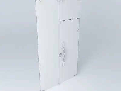 Glass door fixed Free 3D model