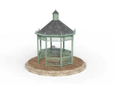 gazebo 3D model 7