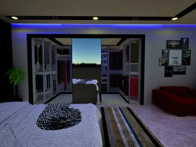 Bedroom Design 3D Model  3D model