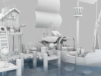 ready to sail 3D model