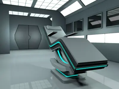 Room interior 3D model 2