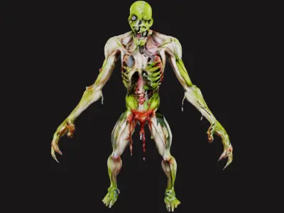 Animated Zombies Pack 3D model