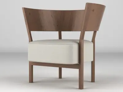 Tosai Lounge Chair 1 3D model