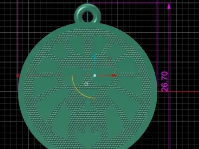 Glasses pendant 27 3D print model