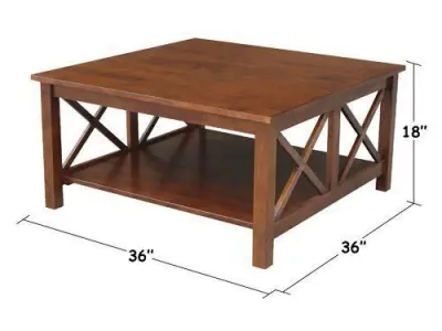 Rossitano Solid Wood Coffee Table with Storage 3D model