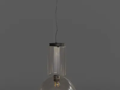 Flos - Noctambule Suspension 1 Low Cylinder and Bowl Low-poly 3D model