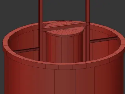 GARDA modern pendant light with frame and clear glass 3D model