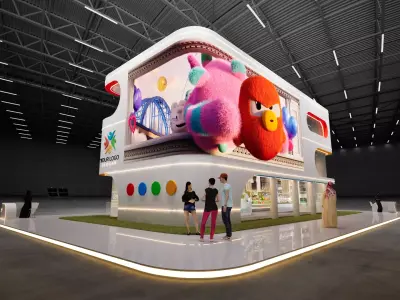 3D Double Decker Exhibition Stand Design 3D model