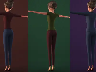  CARTOON MAN AND WOMAN - TOON MOTHER AND FATHER 