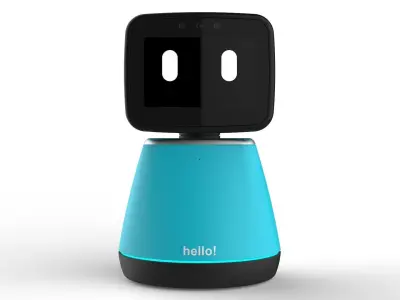 Generic Home Assistant Robot 01 Light Blue 3D model