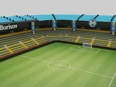 BATE Borisov Football Stadium Low-poly 3D model