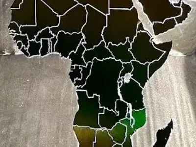 One World Atlas World map 175 individual files and countries 3D print model