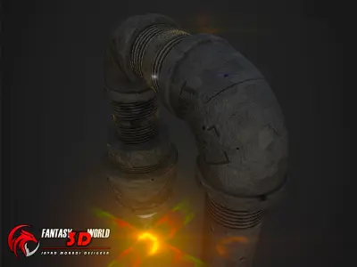 Lighting steampunk STL 6 3D model