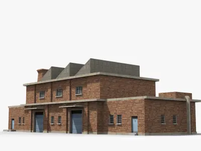 Factory xx19 Low-poly 3D model