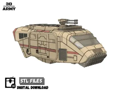 Star Wars A-A5 Speeder truck for SW legion 3D Print STL files  3D print model