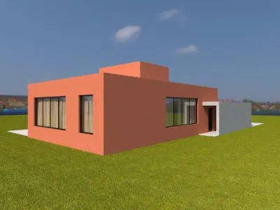 house 002 Free 3D model