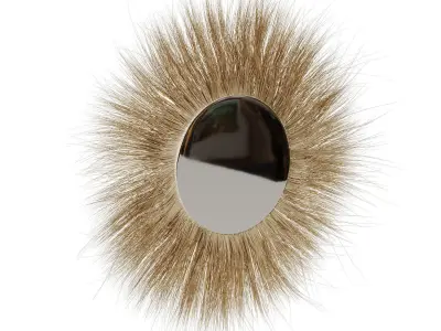Mirror In A Straw Frame 3D model