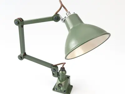 Vintage Industrial Desk Lamp 3D model