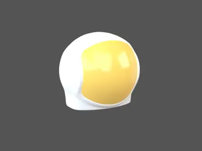 Spaceman Helmet v1 003 Low-poly 3D model