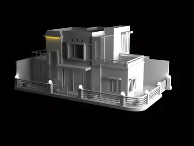 House exterior 3D model get
