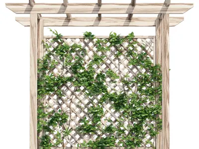 Open pergola small 3D model
