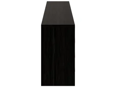 4-Door Wood Cabinet With Geometric Pattern Low-poly 3D model