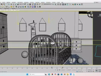 Baby Room 3D model Low-poly 3D model
