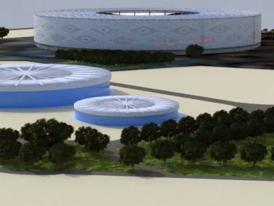 Althumama Stadium Qatar 2022 World cup 3D model