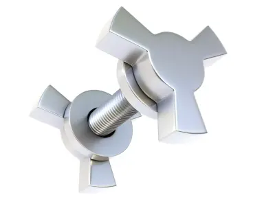 Decorative screw 04 3D model