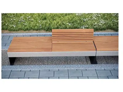 Modern Bench Seating Furniture 3D model