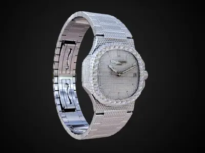 Patek Philippe Nautilus 5711 luxurious watch Low-poly 3D model