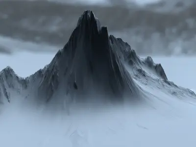 Snow Mountain 3D model