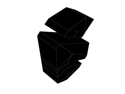 Sci-Fi Number 6 v1 003 Low-poly 3D model