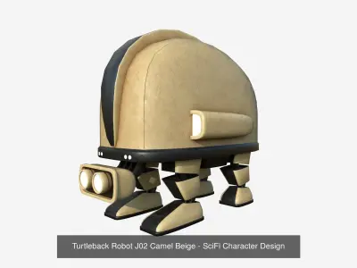 10 Turtleback Robots J Collection - SciFi Character Design 3D Model Pack