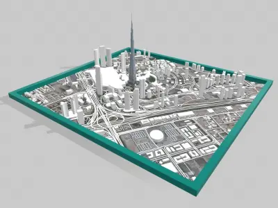 Business Bay Dubai United Arab Emirates 3D model