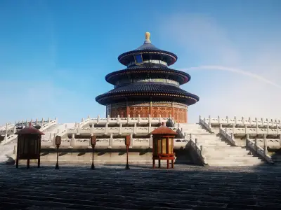 Temple of Heaven Beijing Chinese palace 3D model